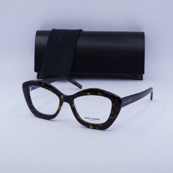 Final Price! Saint Laurent SL68OPT 002 Havana Eyeglasses 54mm - Picture 5 of 11
